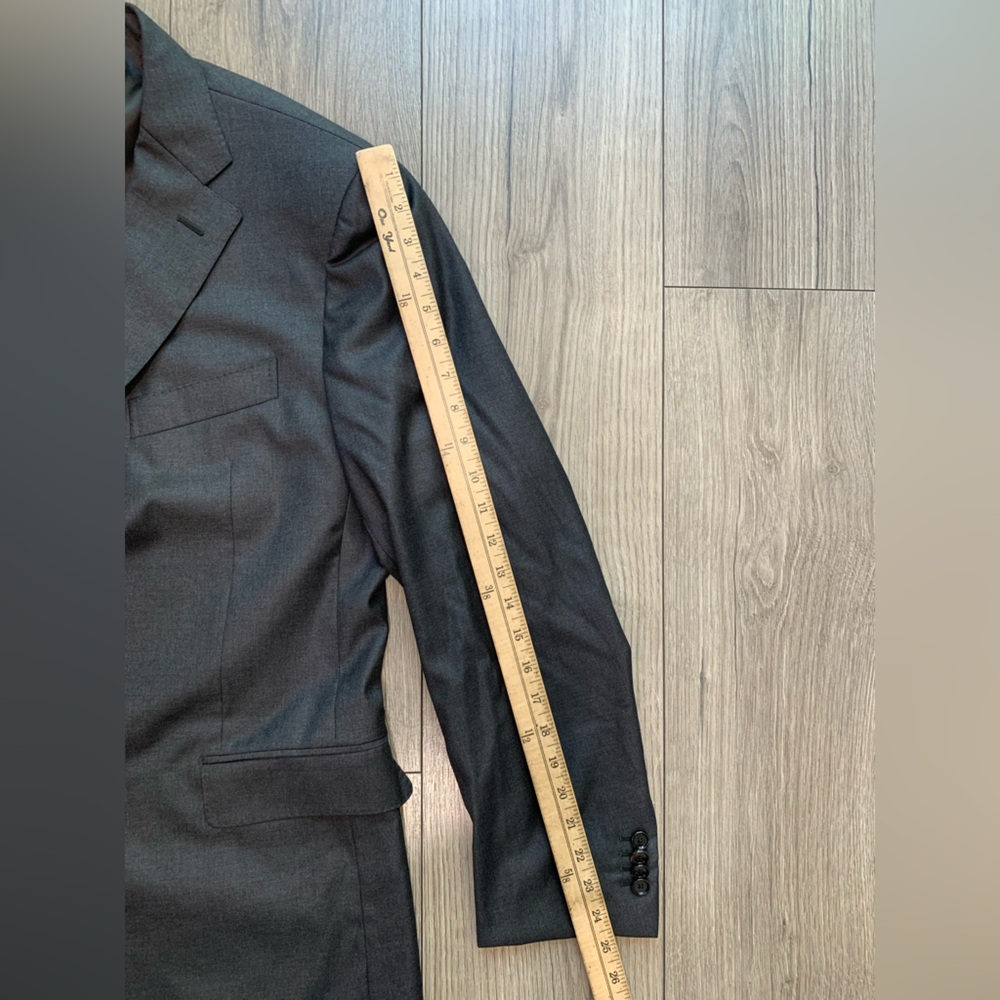 Boggi Milano Loro Piana Four Seasons Super 130's WoolBlazer Suit Jacket Sz 40 7R - Picture 4 of 16